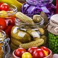 Овощная и фруктовая консервация, мед Овощная и фруктовая консервация, мед