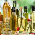 Уксус, растительное масло Уксус, растительное масло